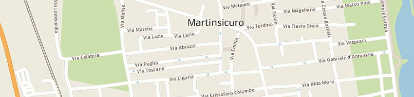 Mappa della impresa d'alberto secondo a MARTINSICURO