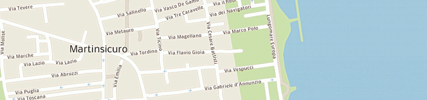 Mappa della impresa residence hotel paradiso sas a MARTINSICURO