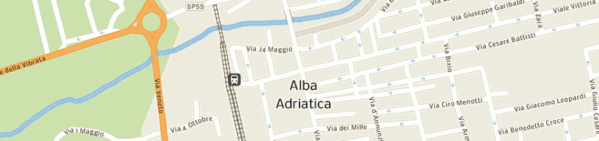 Mappa della impresa pastificio di monte silvino dei fratelli di monte giovanni e c snc a ALBA ADRIATICA