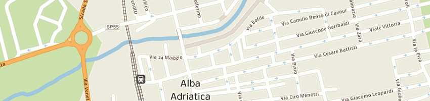 Mappa della impresa sky art di stipa roberta e c snc a ALBA ADRIATICA