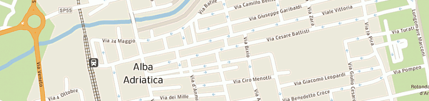 Mappa della impresa mela verde 5 srl a ALBA ADRIATICA
