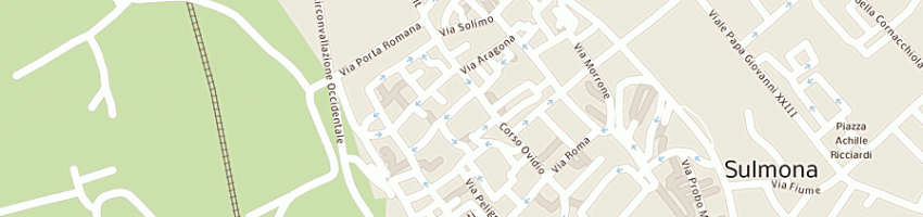 Mappa della impresa bar paninoteca il triangolo a SULMONA