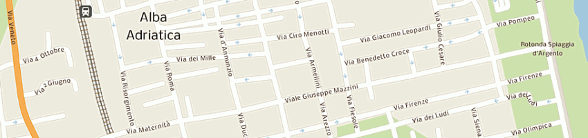 Mappa della impresa hotel royal a ALBA ADRIATICA