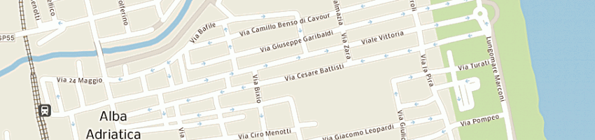 Mappa della impresa accademia italiana della bellezza di fiori u e forti c snc a ALBA ADRIATICA