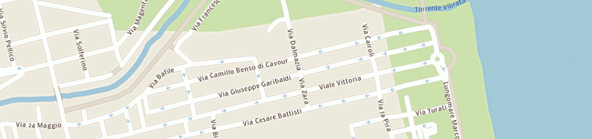 Mappa della impresa ristorante il palmizio a ALBA ADRIATICA