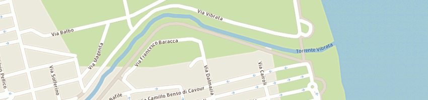 Mappa della impresa pizzeria pizza nostra di marconi maria a ALBA ADRIATICA