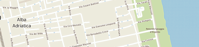 Mappa della impresa valerii domenico e c sas a ALBA ADRIATICA