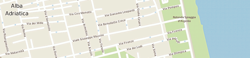 Mappa della impresa coclite pasqualino e coclite franco snc a ALBA ADRIATICA