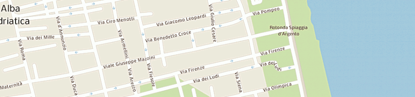 Mappa della impresa bar bilancia a ALBA ADRIATICA
