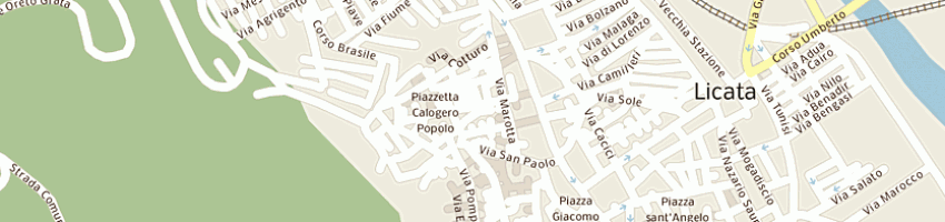 Mappa della impresa cacciatore giuseppe a LICATA