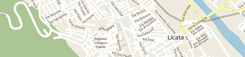 Mappa della impresa sarzana giuseppe a LICATA