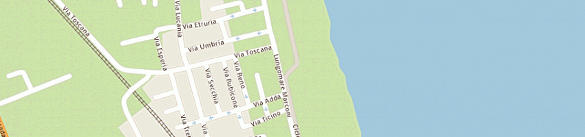 Mappa della impresa la spaggia srl a ALBA ADRIATICA