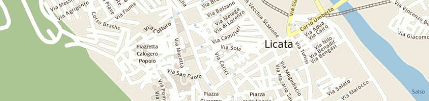 Mappa della impresa pullara calogero a LICATA