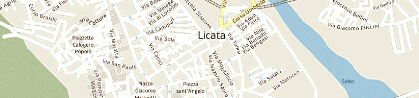 Mappa della impresa benvenuto carlo a LICATA