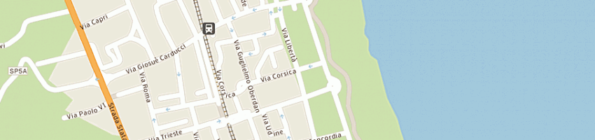 Mappa della impresa ristorante il faro a TORTORETO