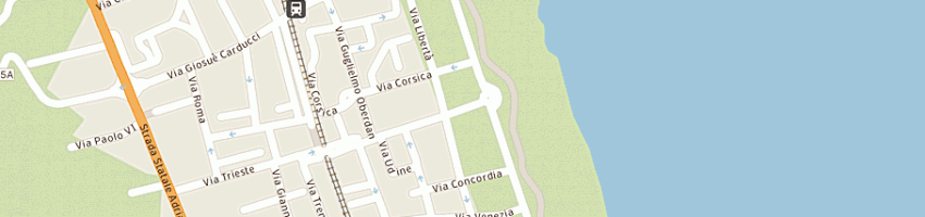 Mappa della impresa pasticceria adriatica 4 stelle a TORTORETO