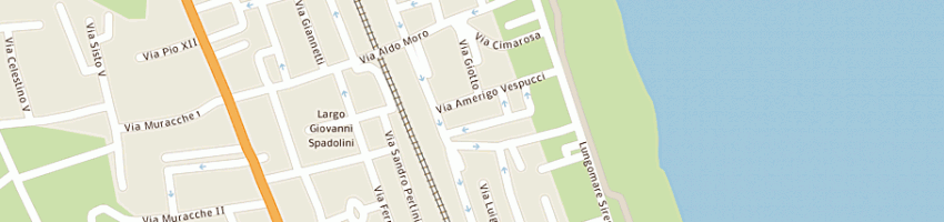 Mappa della impresa hotel lady g a TORTORETO