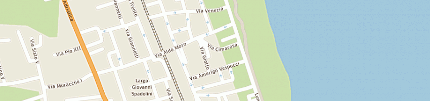 Mappa della impresa parrucchieria per signora moda in testa a TORTORETO