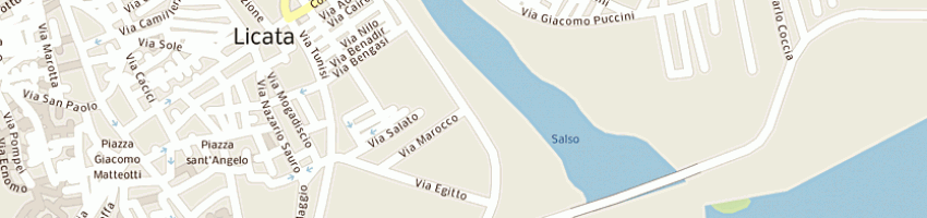Mappa della impresa comando provinciale vigili del fuoco a LICATA