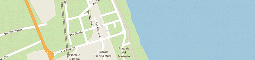 Mappa della impresa hotel poseidon di laura p (srl) a TORTORETO