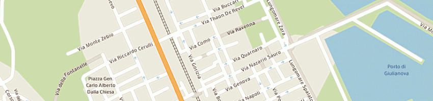 Mappa della impresa ristorante la tavernetta flli di raimondo loris a GIULIANOVA