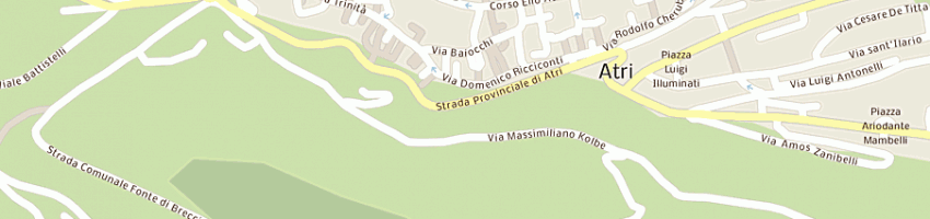 Mappa della impresa sieci societa' impianti elettrici civili ed industriali di di basilico paolo, d a ATRI