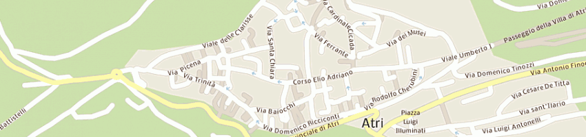 Mappa della impresa carabinieri a ATRI