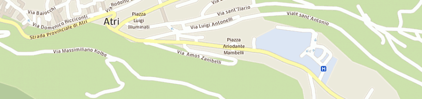 Mappa della impresa bar pizzeria pasticceria vomano a ATRI