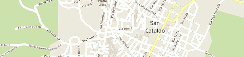 Mappa della impresa pescheria san giuseppe a SAN CATALDO