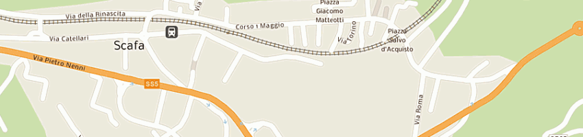 Mappa della impresa bar pizzeria lavino snc a SCAFA