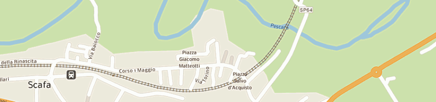 Mappa della impresa panificio di d'intino fernando a SCAFA