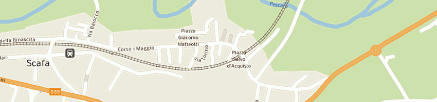 Mappa della impresa comune di scafa a SCAFA