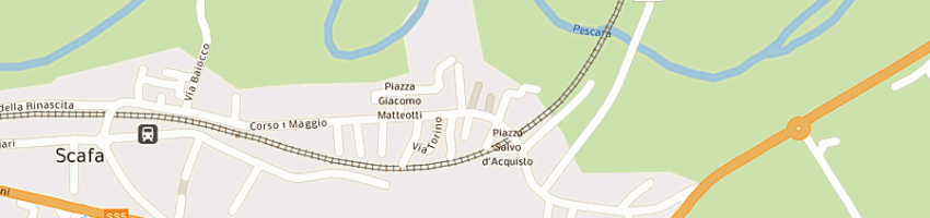 Mappa della impresa iulianetti gianni srl rappresentanze abbigliamento a SCAFA