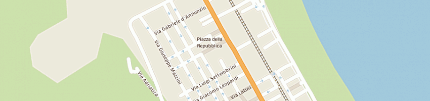Mappa della impresa pizzeria ristorante gazebo a ROSETO DEGLI ABRUZZI