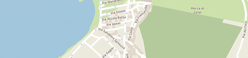 Mappa della impresa cinema di francesca di di francesca angela e caterina snc a CEFALU 
