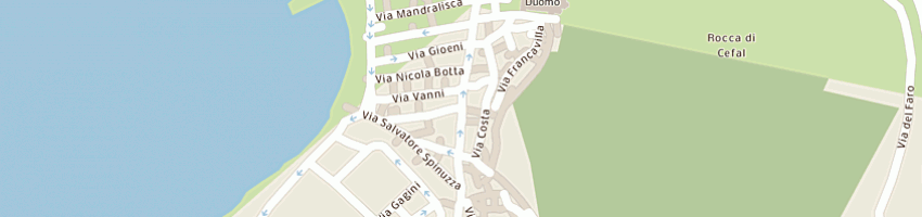 Mappa della impresa mangano giuseppe a CEFALU 