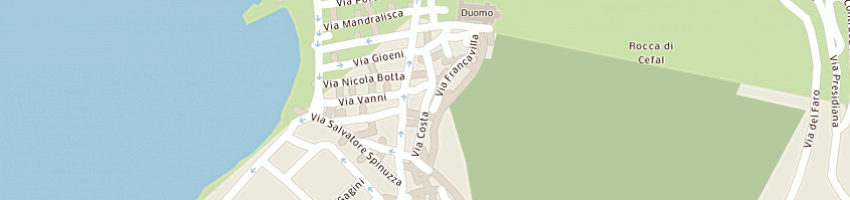 Mappa della impresa glorioso salvatore a CEFALU 