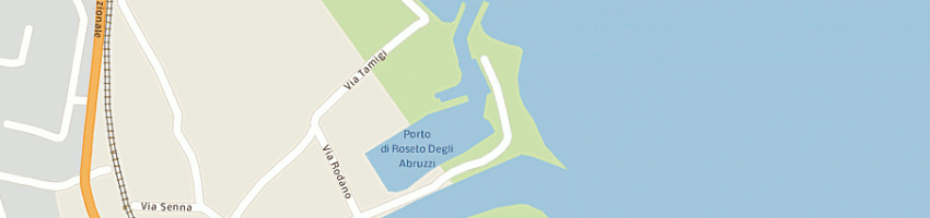 Mappa della impresa circolo nautico c vallonchini (srl) a ROSETO DEGLI ABRUZZI