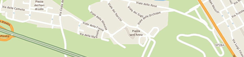 Mappa della impresa cardinale pasquale a PINETO
