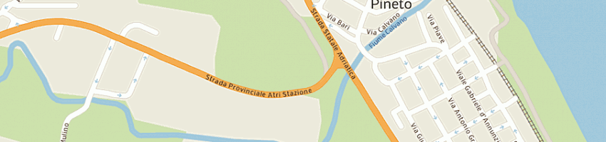 Mappa della impresa bar centrale a PINETO