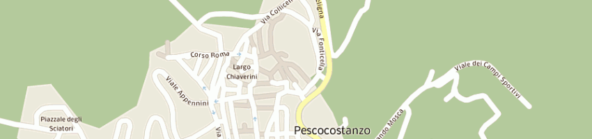 Mappa della impresa deco costruzioni snc di cocco antonio e d'eramo roberto a PESCOCOSTANZO