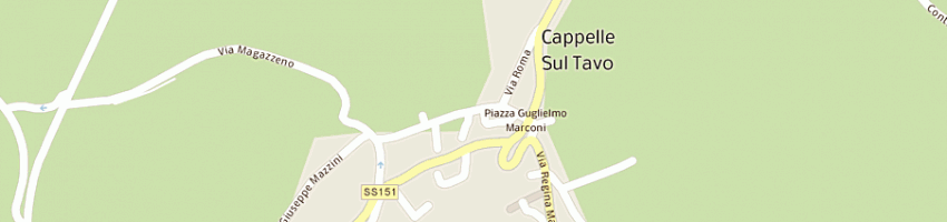 Mappa della impresa bar on the bridge cinzia a CAPPELLE SUL TAVO