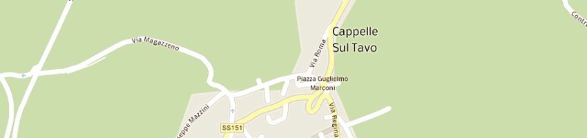 Mappa della impresa gas auto golden gas di orlando zopito a CAPPELLE SUL TAVO