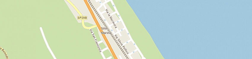 Mappa della impresa albergo la cucala a SILVI