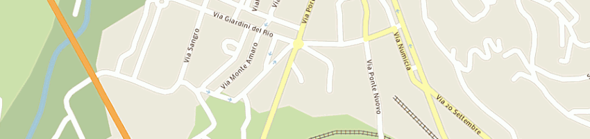 Mappa della impresa albergo il giardino del rio a CASTEL DI SANGRO