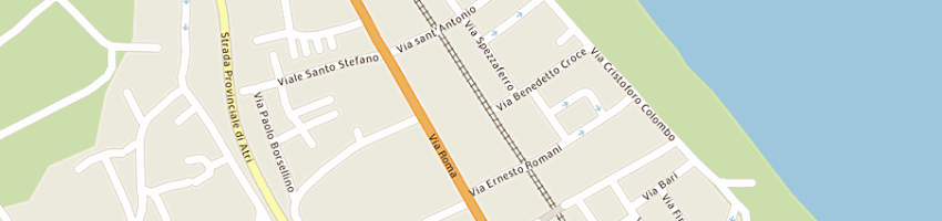 Mappa della impresa stazione di servizio esso di pagliaricci e mirabilio a SILVI