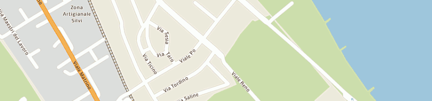 Mappa della impresa ristorante tiffany a SILVI