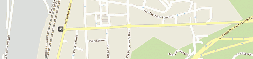 Mappa della impresa ristorazione mense aziendali de nicolo srl a CHIETI