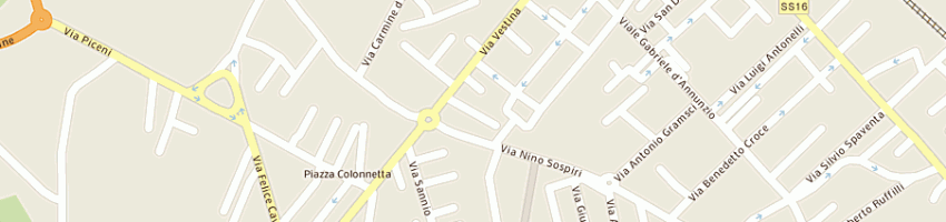 Mappa della impresa tecnoarredi sas a MONTESILVANO