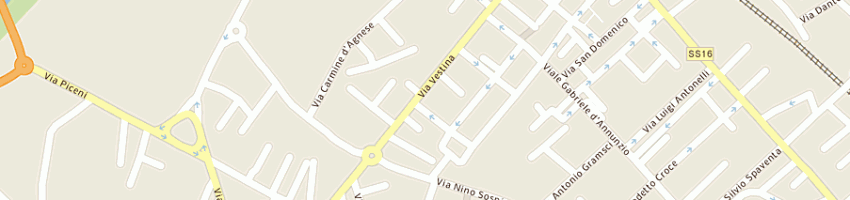 Mappa della impresa pizzeria ristorante laura a MONTESILVANO